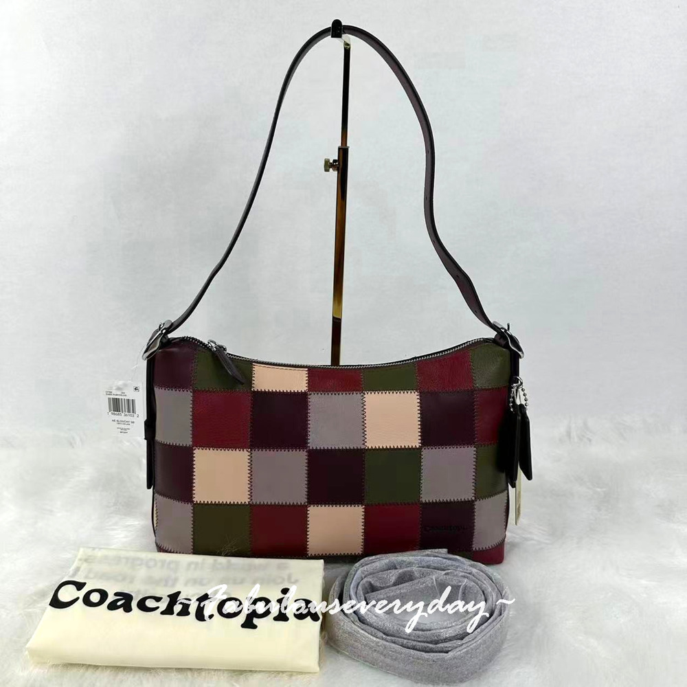 Coach Coachtopia Alter/Ego Slouchy Shoulder Bag Dark Ruby/Olive CFI66 NWT